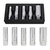 CENFORGE 14mm magnetic spark plug socket grips plugs securely for easy installation.