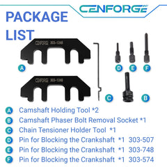 CENFORGE camshaft holding tool fits Ford 3.5L/3.7L 4V for precise timing