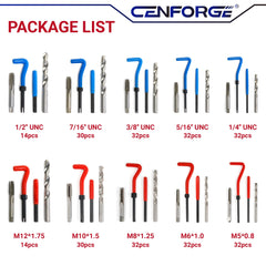 CENFORGE 304SS inserts ready to restore durable threads in soft metals