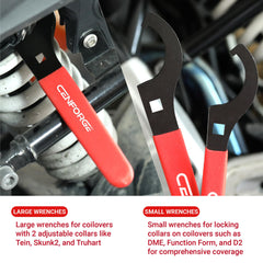 CENFORGE non-slip grip red handle ensures safe operation and precise engagement.