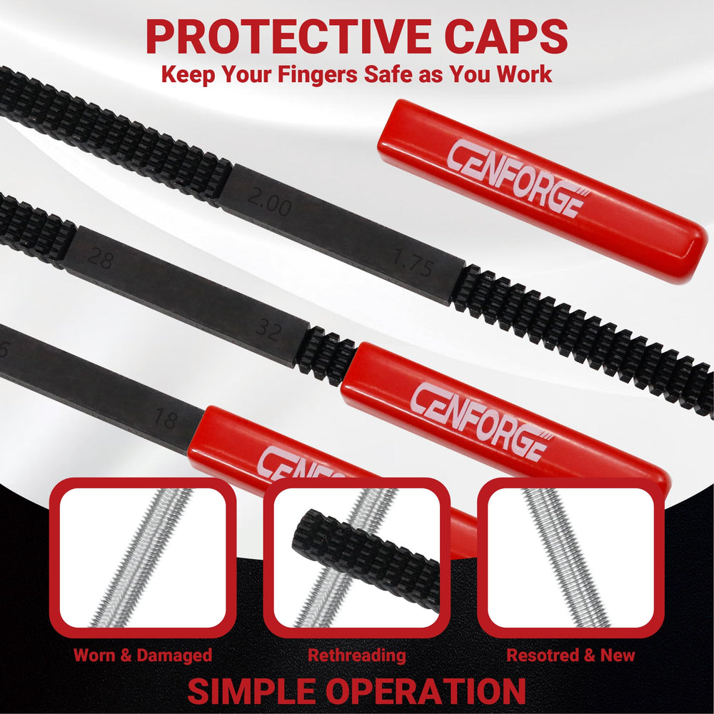 CENFORGE ergonomic handles and caps improve grip and safe handling.
