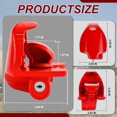 Cenipar lock cylinder deters unauthorized removal of coupler.
