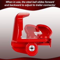 Cenipar 2-5/16 inch lock secures trailers on road trips.
