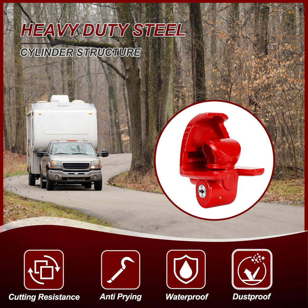 Cenipar universal 2-inch hitch lock with adjustable fit.