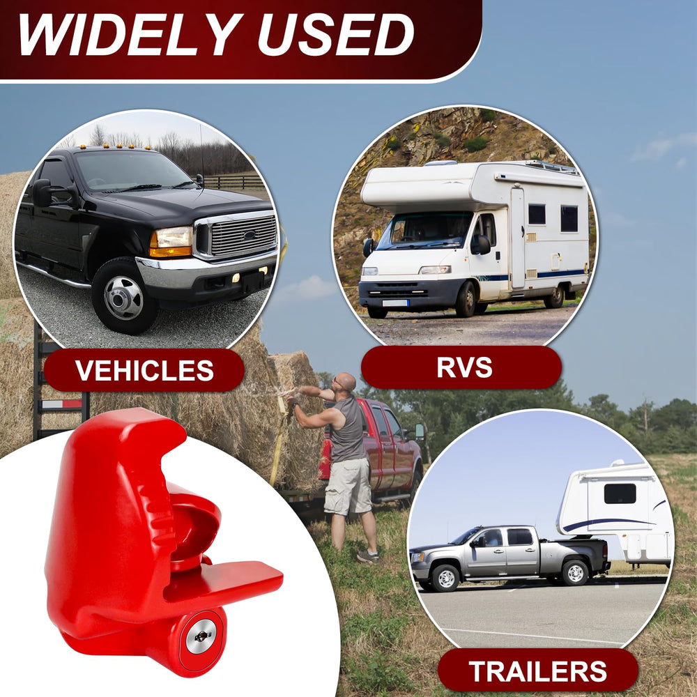 Weatherproof Cenipar hitch lock stays durable under rain and dust.