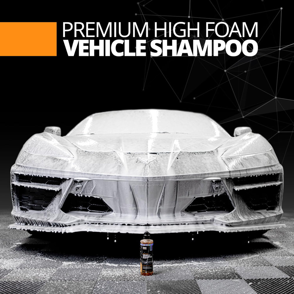 CERAKOTE High Foam Vehicle Shampoo used in two-bucket method for safe washing