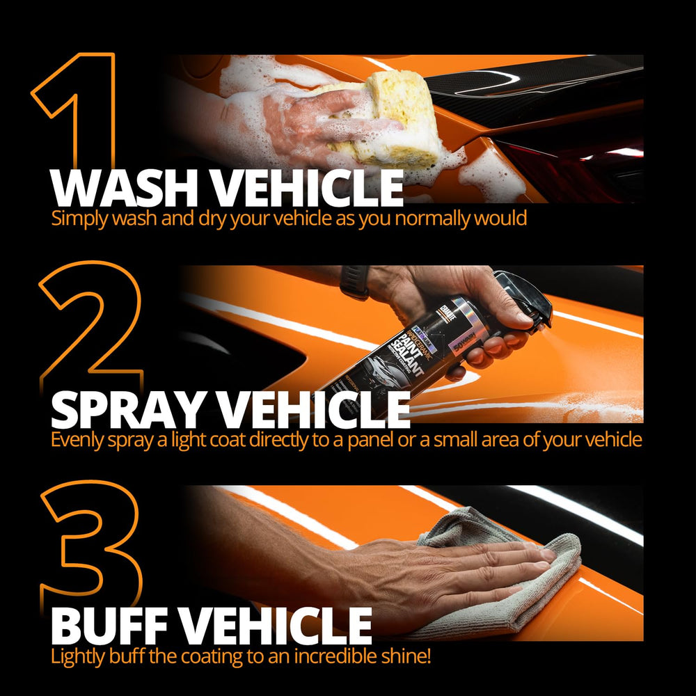 CERAKOTE Rapid ceramic paint sealant panel-application yields even coating and hydrophobic performance.