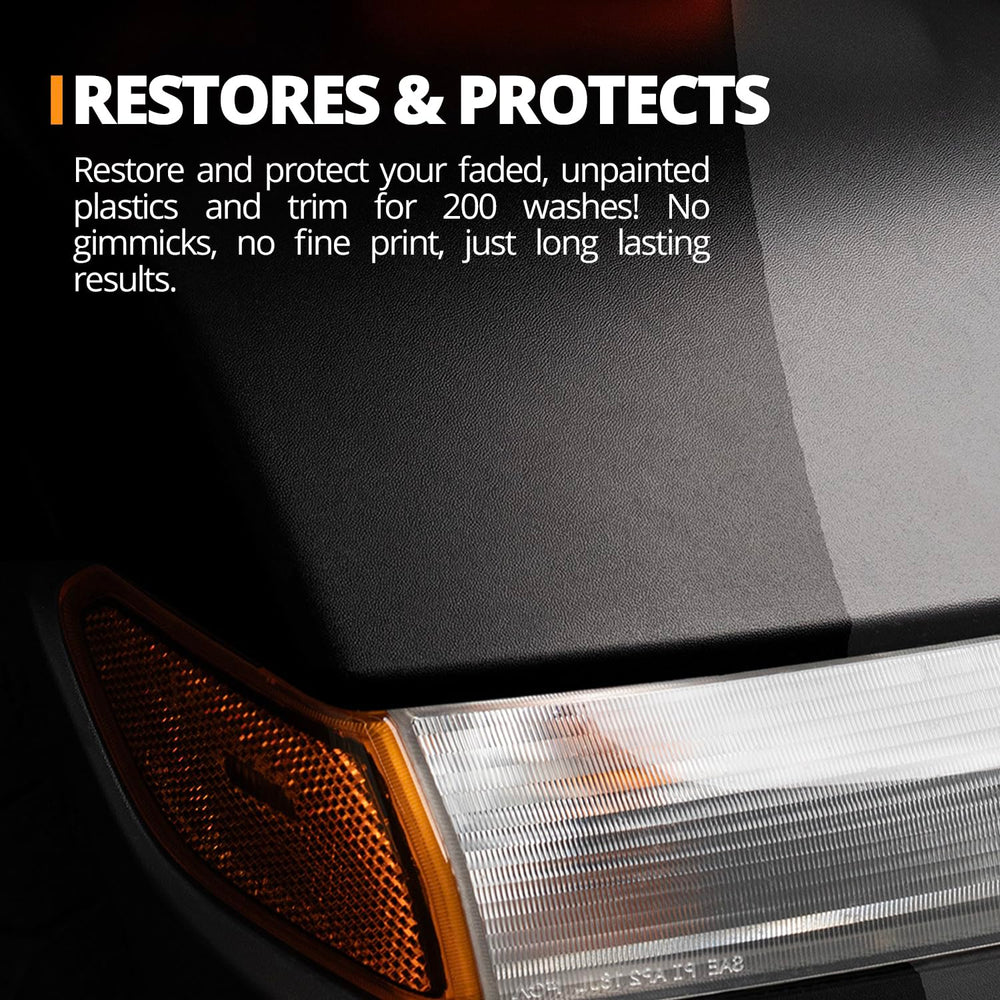 CERAKOTE Trim Coat provides UV protection for exterior trim plastics.