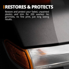 CERAKOTE Trim Coat provides UV protection for exterior trim plastics.