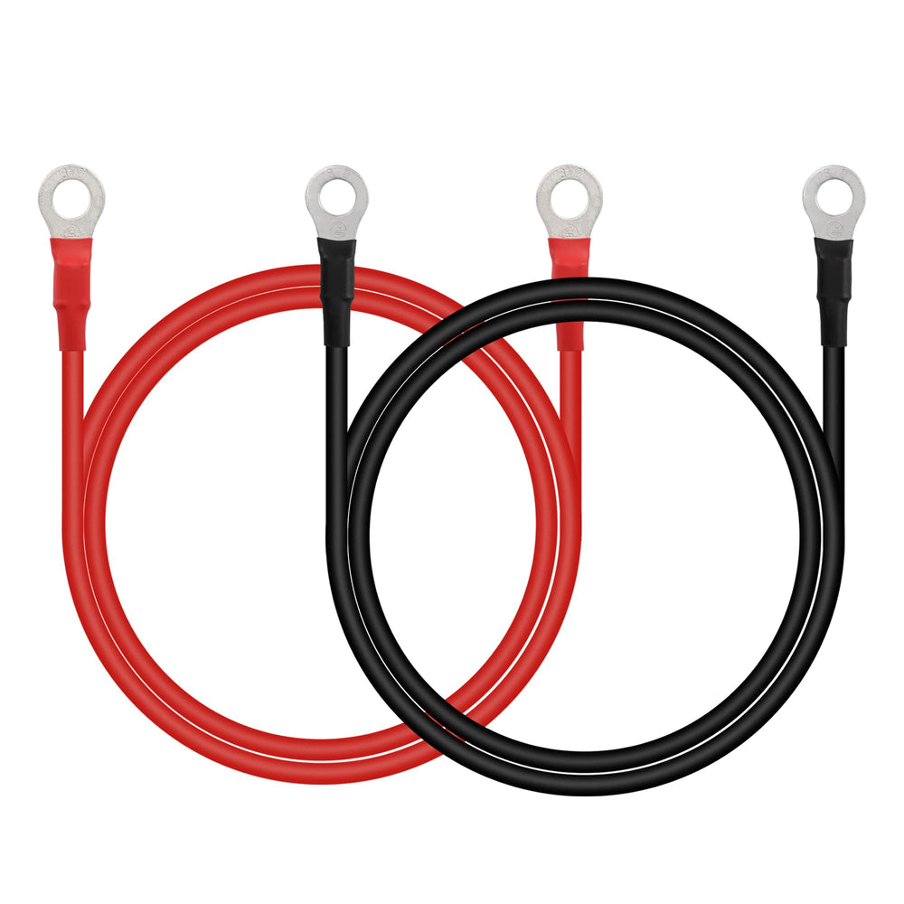 CERRXIAN red 10 AWG battery cable ready for positive terminal connection and reliable power transfer