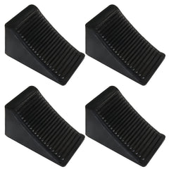 CertBuy 4-pack rubber wheel chocks in black secures trailers and vehicles.