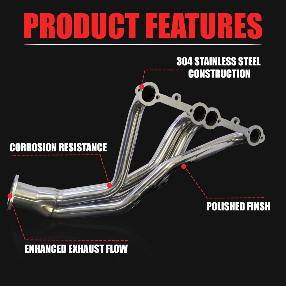 Certified Automotive Experts 3-bolt collectors included for secure mounting.