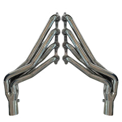 Certified Automotive Experts LS swap long tube headers front view showing robust build