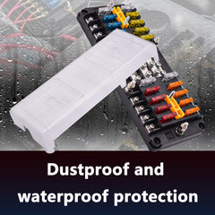 CEURSAVA 20-way fuse block label recesses aid quick identification.