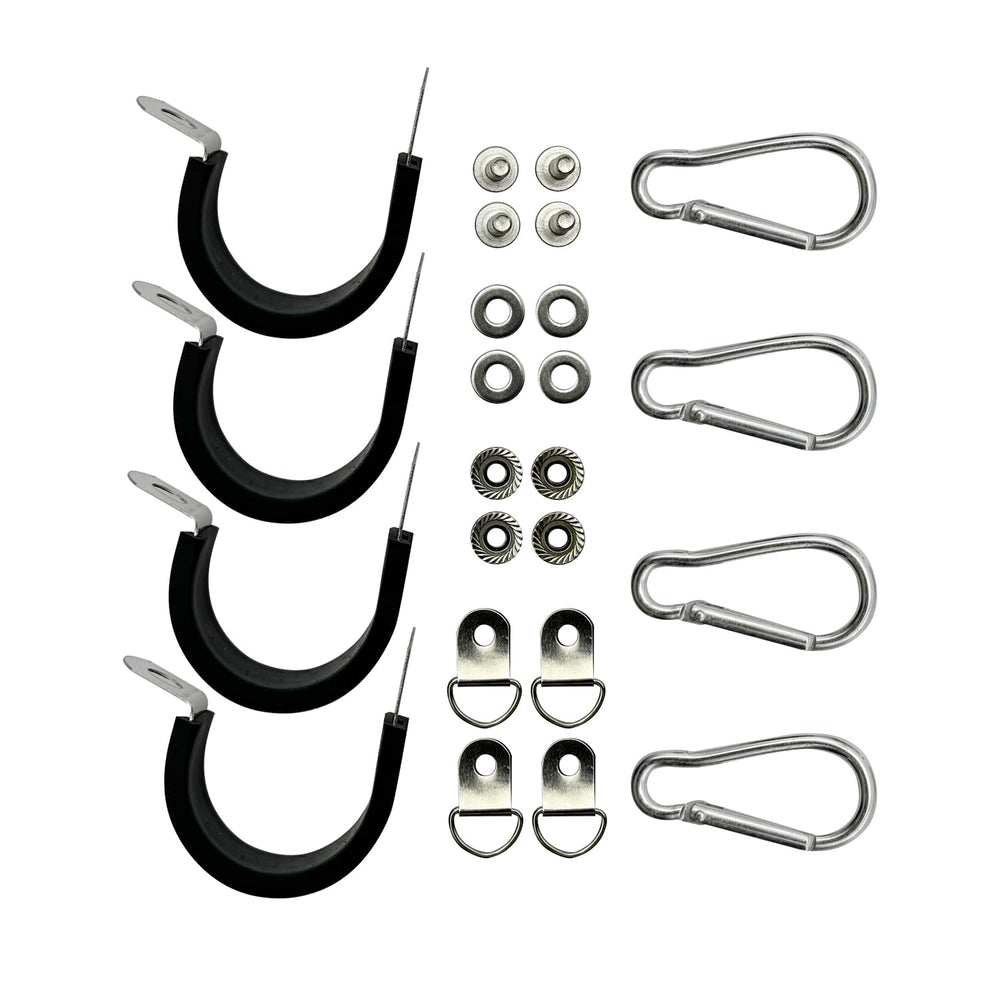 Cezelux flag mount in stainless steel, ideal for outdoor durability on whip lights.