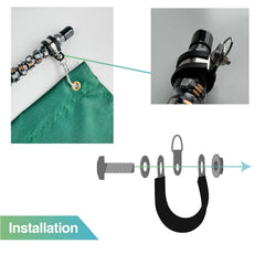 Cezelux led whip light attachment provides quick, secure flag mounting.