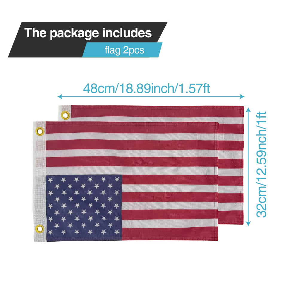 cezelux tear-resistant flag 12x18 durable outdoor performance