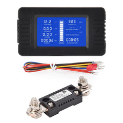 CGELE DC monitor LCD display close-up with voltage and current readings