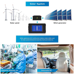 CGELE monitor supports 0-200V and 0-100A ranges for versatile setups