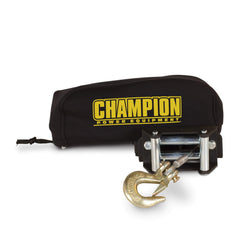 Champion Power Equipment 18030 neoprene winch cover on winch protects 2,000–3,500 lb model from rain