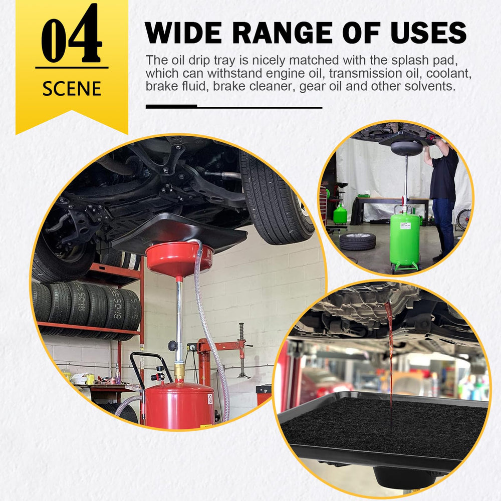 CHAR YONG stackable fluid catch pan saves space in your shop