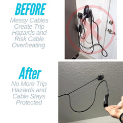 ChargeFlex ceiling mounting kit shown for secure installation