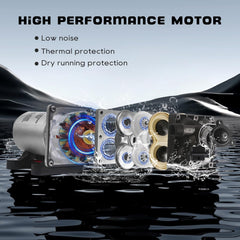 Chddorn 12V RV water pump side mount showcases flexible installation options.