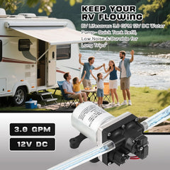 Chddorn pump with strainer demonstrates built-in filtration for fresh water lines.