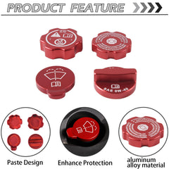 CHEAYAR 4pc cap trim set enables quick, tool-free installation