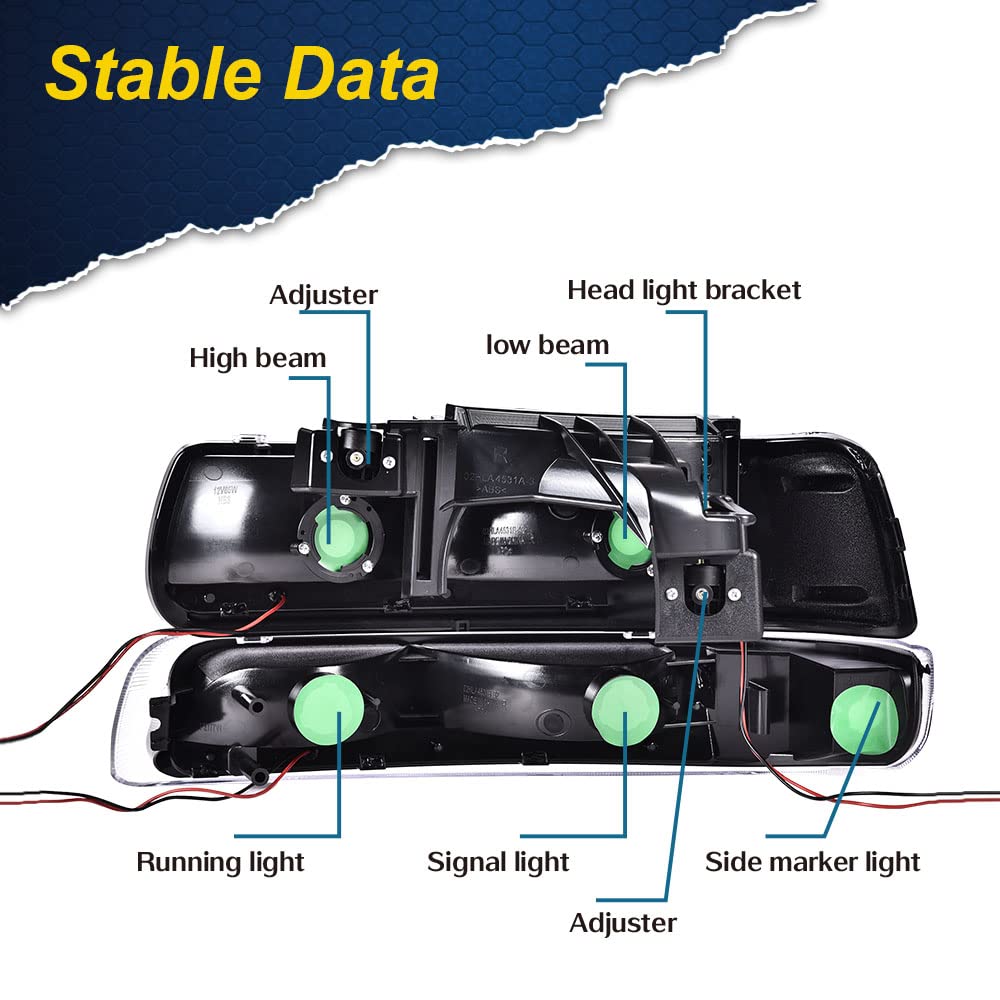 CHEDA LED DRL headlight sealed design provides all-weather protection.