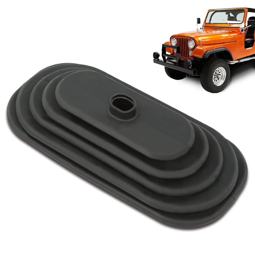 CHEDA shifter boot near transfer case area illustrating fitment for Jeep CJ