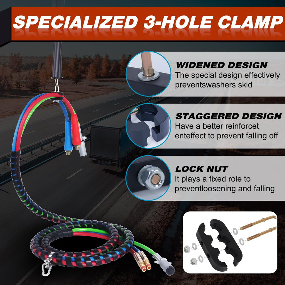 CheeMuii 3-hole clamp holder prevents washers from sliding during use.