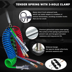 CheeMuii 7-way trailer cord for versatile power to essential trailer systems