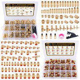 CheeMuii DOT air fittings kit packaging showcases the full 136-piece assortment for quick setup