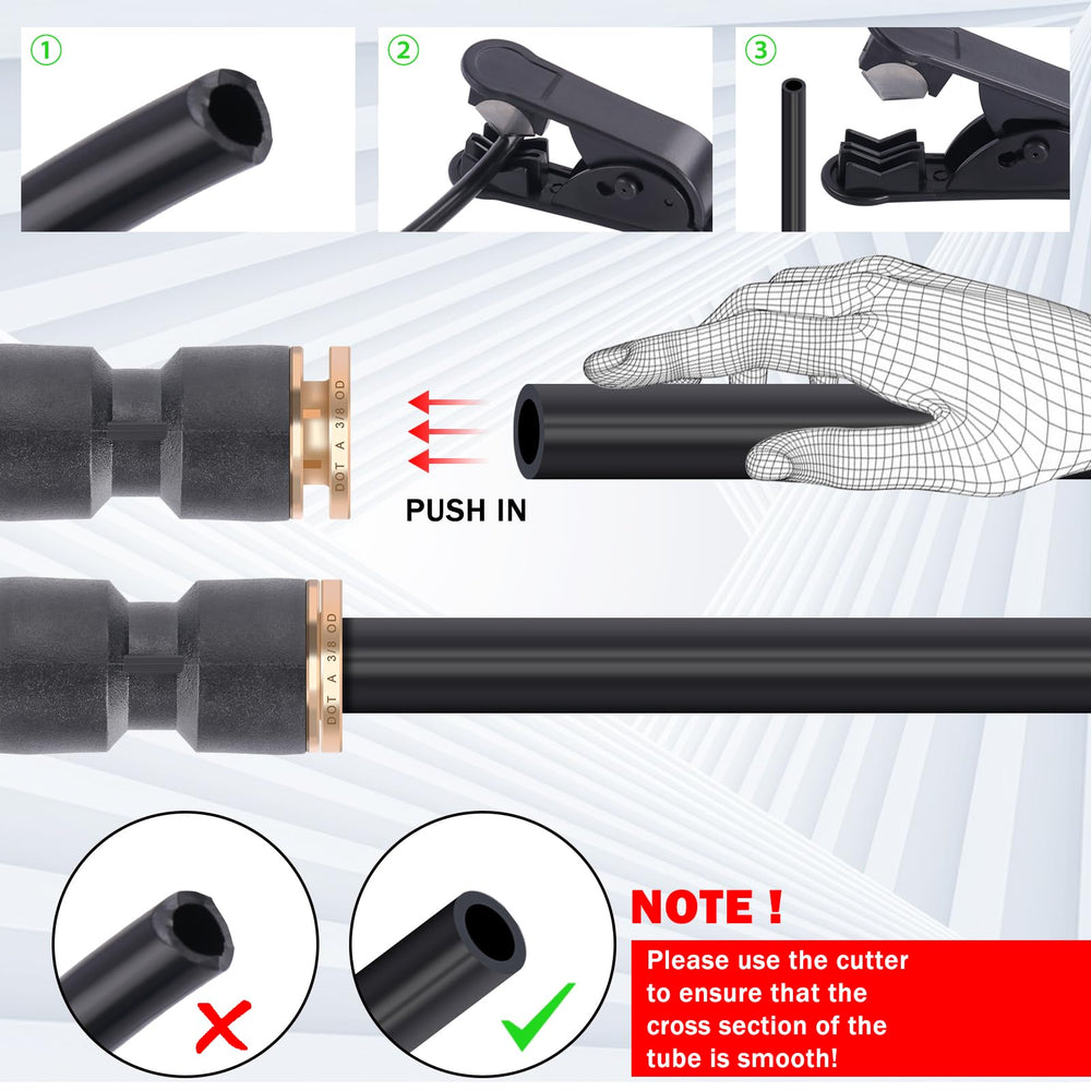 CheeMuii DOT air line fittings common uses include trucks, RVs, and workshops
