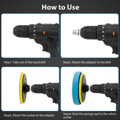 CHEGIF polishing kit compatible with DA, rotary, and pneumatic polishers