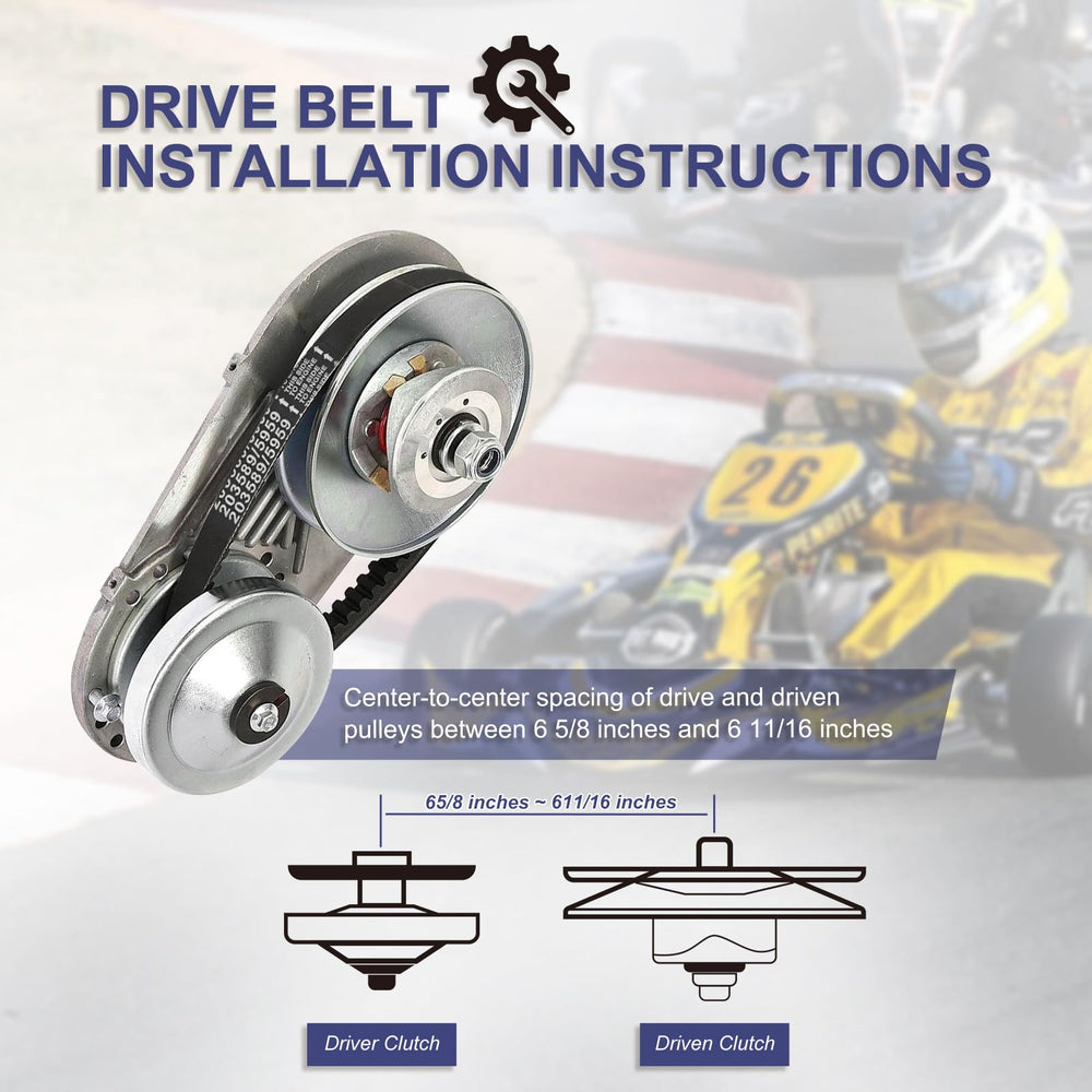 Cheimaxy drive belt with 0-75 inch width for precise fit