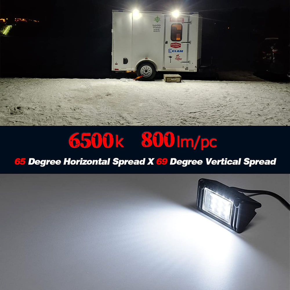Compact 4-inch Chelhead RV light in aluminum housing for tight spaces.
