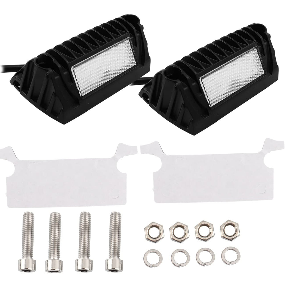 Two-light kit from Chelhead includes mounting screws for quick setup.