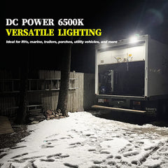 Chelhead RV porch light anti-glare lens reduces night glare.