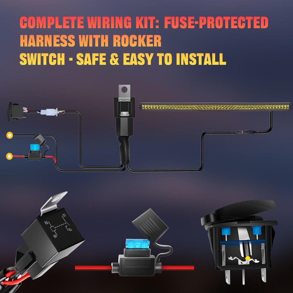 Spot and flood combo beam provides long-range and edge illumination on trails.