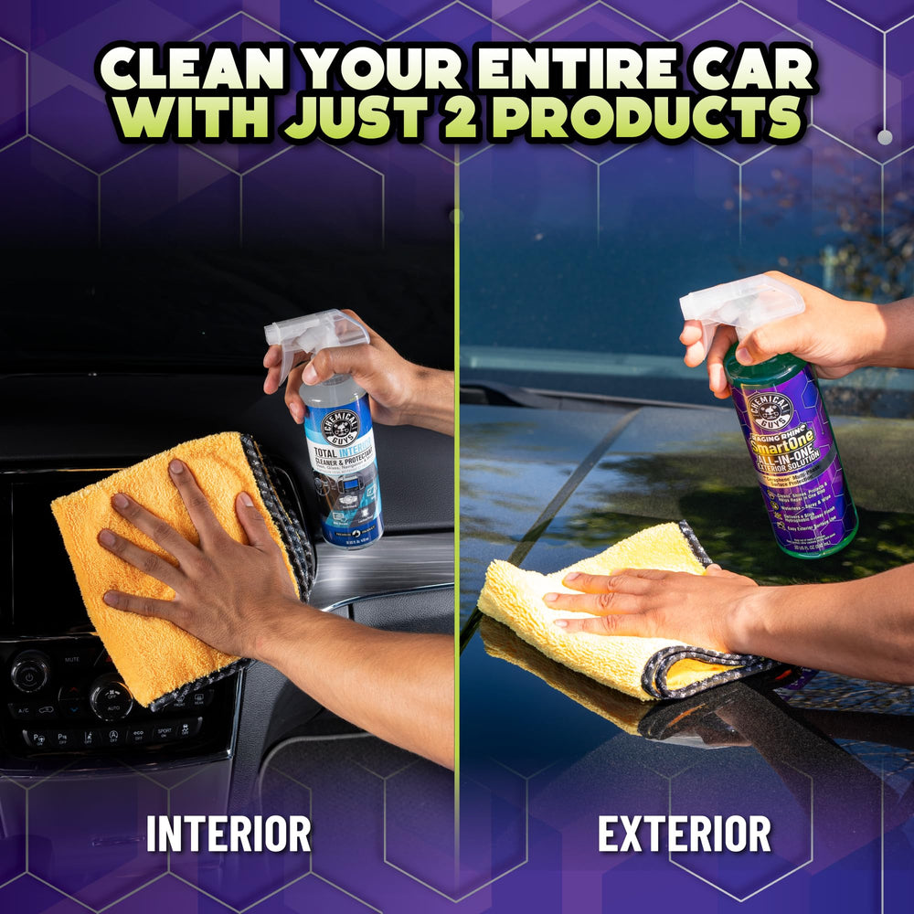 All-in-one kit ideal for light to moderate dirt without hoses or buckets.