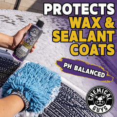 Chemical Guys Black Light foam cannon application demonstrating versatility