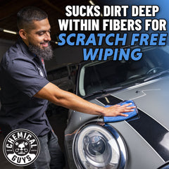 Chemical Guys car detailing towel for paint, glass, and chrome surfaces