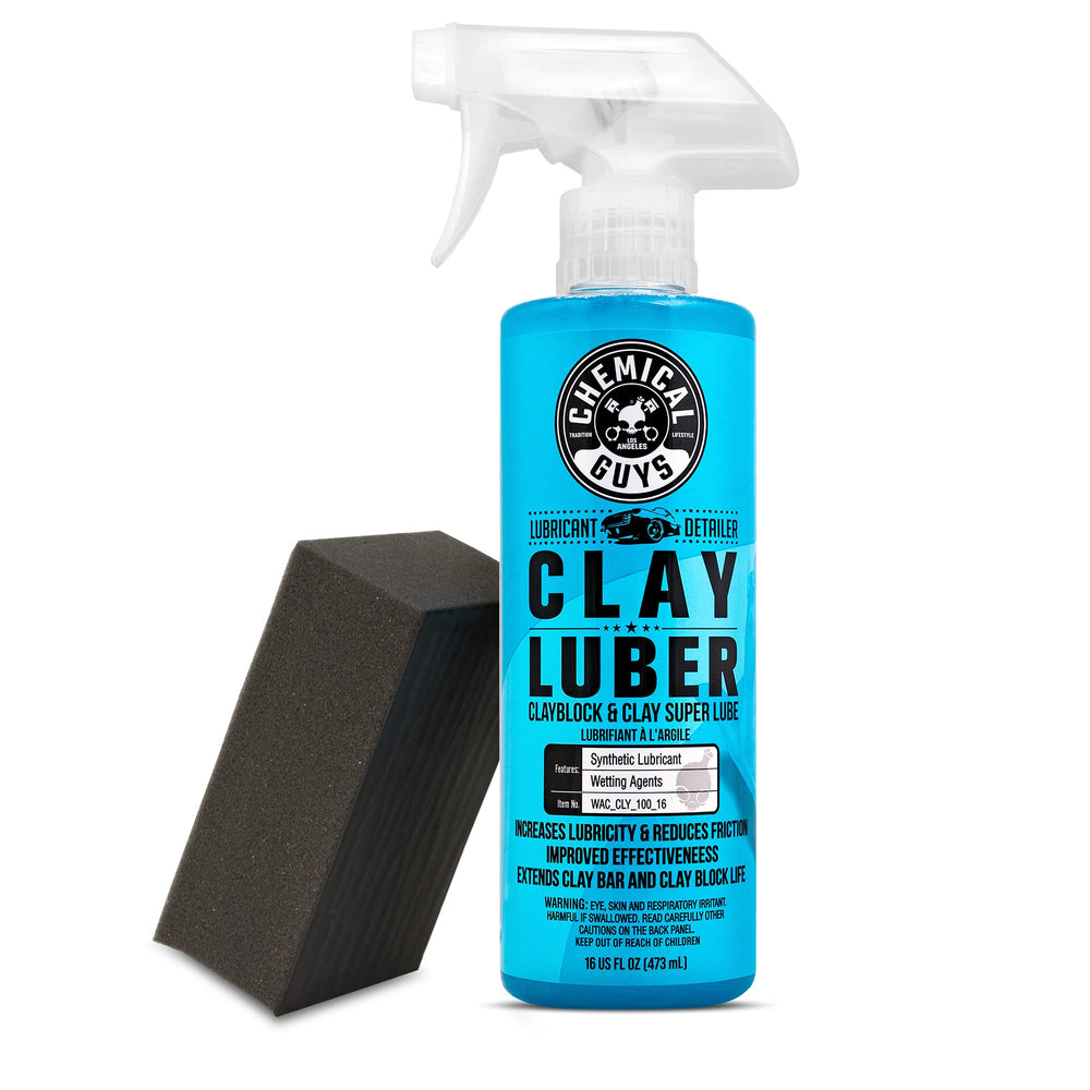 Chemical Guys Clay Block V2 with cushion grip handle provides easy control during detailing.