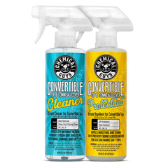 Chemical Guys Convertible Top Cleaner & Protectant Kit visuals for cleaning fabric, canvas, and vinyl tops