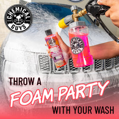 Chemical Guys Sticky Snowball bucket-wash setup shows safe, beginner-friendly use.