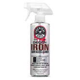 Chemical Guys Decon Pro Iron Remover bottle; effective help removing brake dust and iron deposits.