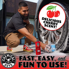 Concentrated suspension technology in Diablo Gel tackles tough road grime effectively.