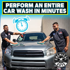 Chemical Guys EcoSmart used on an RV exterior for a quick waterless detail